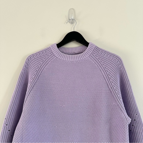 Lululemon Honeycomb Crewneck Sweater Small Lilac Ether - Picture 5 of 8